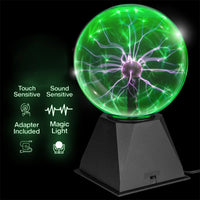 Magic Plasma Ball Lamp Touch Glass LED Night Light For Kids Bedroom