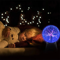 Magic Plasma Ball Lamp Touch Glass LED Night Light For Kids Bedroom