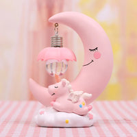 Cartoon Moon Unicorn LED Night Light  For Baby