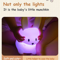 Animal Cartoon Silicone Led Lamp Dimmable USB Rechargeable For Kids