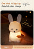 Animal Cartoon Silicone Led Lamp Dimmable USB Rechargeable For Kids