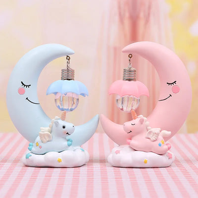 Cartoon Moon Unicorn LED Night Light  For Baby