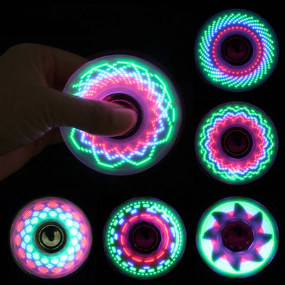 6colors Creative LED Light Luminous Fidget Spinner For Kids