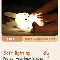 Animal Cartoon Silicone Led Lamp Dimmable USB Rechargeable For Kids