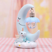 Cartoon Moon Unicorn LED Night Light  For Baby