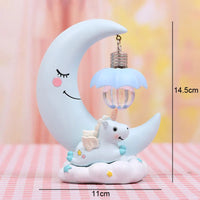 Cartoon Moon Unicorn LED Night Light  For Baby