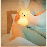 Animal Cartoon Silicone Led Lamp Dimmable USB Rechargeable For Kids