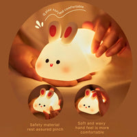 Animal Cartoon Silicone Led Lamp Dimmable USB Rechargeable For Kids