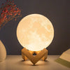 Battery Powered With Stand Starry Moon Led Lamp For Kids Bedroom