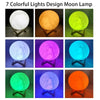 Battery Powered With Stand Starry Moon Led Lamp For Kids Bedroom