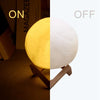 Battery Powered With Stand Starry Moon Led Lamp For Kids Bedroom