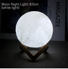 Battery Powered With Stand Starry Moon Led Lamp For Kids Bedroom