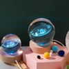 Crystal Colorful Saturn Solar System 3D Moon Table Lamp for Kids