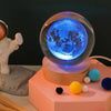 Crystal Colorful Saturn Solar System 3D Moon Table Lamp for Kids