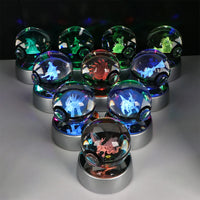 3D Crystal Anime Game Led Night Light For Kids Room Decoration