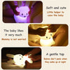 Animal Cartoon Silicone Led Lamp Dimmable USB Rechargeable For Kids