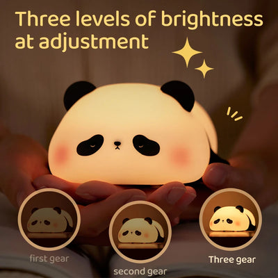 Cute Silicone Touch Sensor Rechargeable Lights for Kids