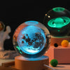 Crystal Colorful Saturn Solar System 3D Moon Table Lamp for Kids