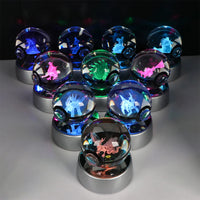 3D Crystal Anime Game Led Night Light For Kids Room Decoration