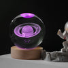 Crystal Colorful Saturn Solar System 3D Moon Table Lamp for Kids