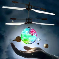 Led Light Suspension Crystal Ball Infrared Induction RC Gesture Control for Kids