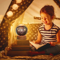 Crystal Colorful Saturn Solar System 3D Moon Table Lamp for Kids