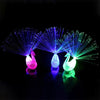 5 Pcs Flashing Finger Peacock Fiber Optic Light Glowing Screen Light For Kids