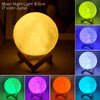 Battery Powered With Stand Starry Moon Led Lamp For Kids Bedroom