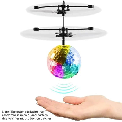 Led Light Suspension Crystal Ball Infrared Induction RC Gesture Control for Kids