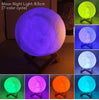 Battery Powered With Stand Starry Moon Led Lamp For Kids Bedroom