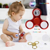 6colors Creative LED Light Luminous Fidget Spinner For Kids