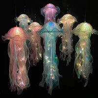 Jellyfish LED Lantern Bedroom Night Light Atmosphere Lamp For Kids