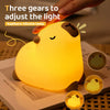 Silicone Rechargeable Led Light Bedside Table Lamp with Touch Sensor For Kids