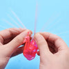 5 Pcs Flashing Finger Peacock Fiber Optic Light Glowing Screen Light For Kids